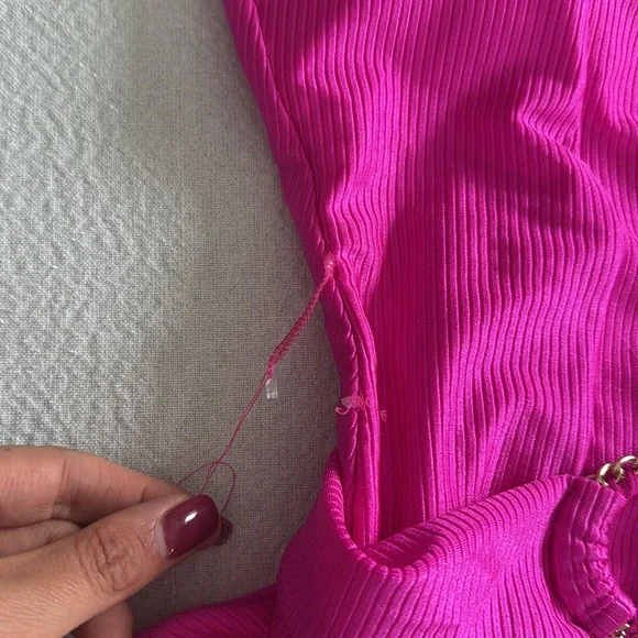 BECCA Monte Carlo Belted Rib One-Piece Swimsuit, Size Large, $158 - Picture 13 of 15